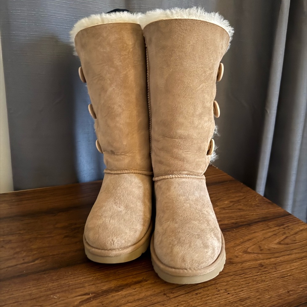 UGG Bailey 3 Button Tall Boots in Tan - Picture 5 of 8